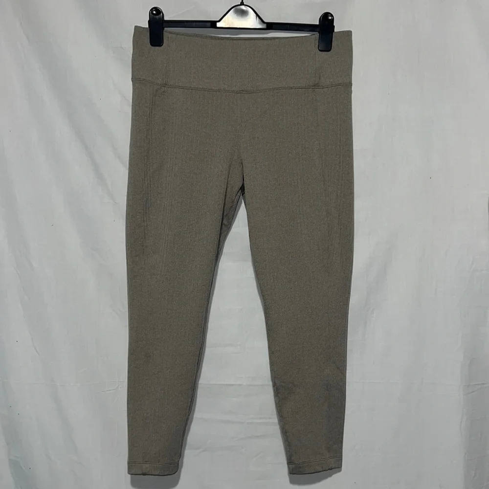 tan Athleta Delancey Herringbone Tight pants size xl